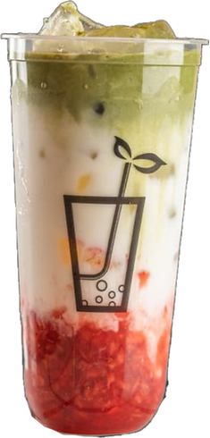 Strawberry Matcha Latte